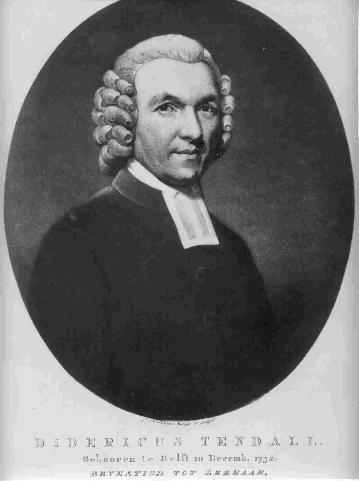 1779-1784: Didericus Tendall, van Strijen, naar Wageningen